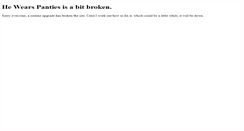 Desktop Screenshot of hewearspanties.com